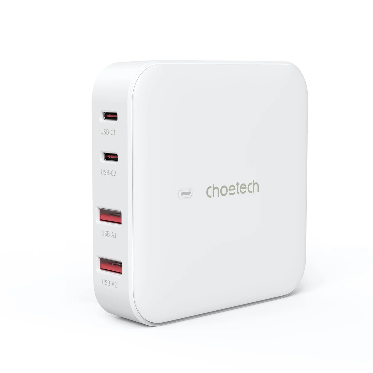 Choetech GaN 100W 4 ports desktop charger UK white Choetech GaN 100W 4 ports desktop charger UK white